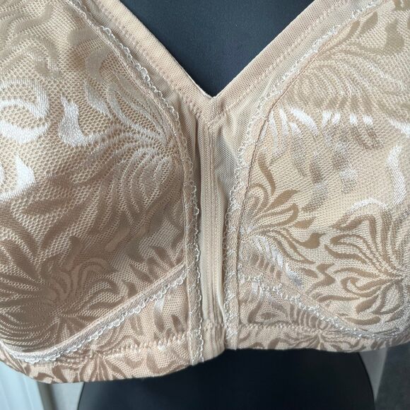 NWT Deyllo Women's Non Padded Wireless Plus Size Full Coverage Bra Size 46C #418 - Picture 4 of 12